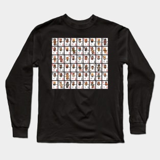Set of All 54 Pixelrockstars Playing Cards Long Sleeve T-Shirt
